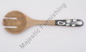 Monochrome Wooden Serving Spoon