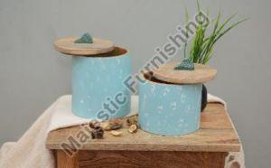 Artistic Impulse Wooden Canister