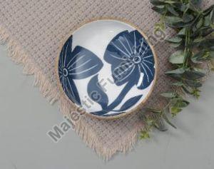 Blue Lagoon Wooden Serving Bowl
