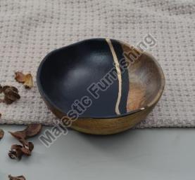 Gold Vein Wooden Bowl