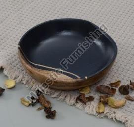 Gold Vein Wooden Bowl