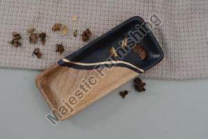 Gold Vein Wooden Plates