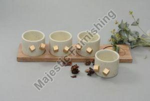 Toffee Wooden Serving Bowl