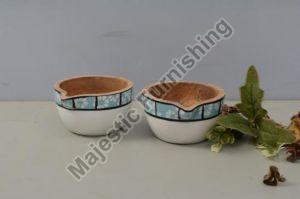 Modern Tribe Wooden Serving Bowl