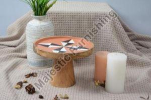 Caveman Wooden Cake Stand