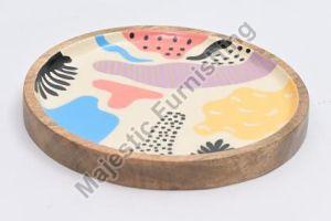 Tribal Fusion Wooden Plates