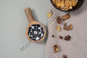 Wild Flower Wooden Bowl