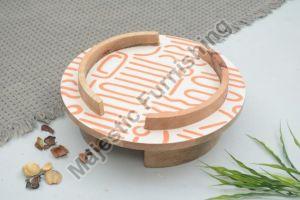 Nutty Crush Wooden Cake Stand