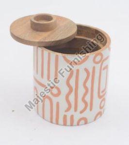 Nutty Crush Wooden Canister