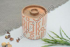 Nutty Crush Wooden Canister