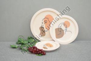 Pastel Wooden Plate