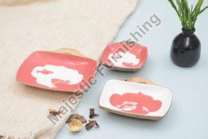 Retro Royale Wooden Platter