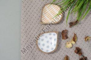 Retro Fusion Wooden Serving Bowl