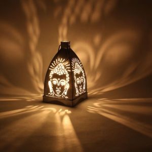 Black T-Light Candle Lantern