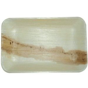 6 Inch Rectangle Areca Leaf Plate