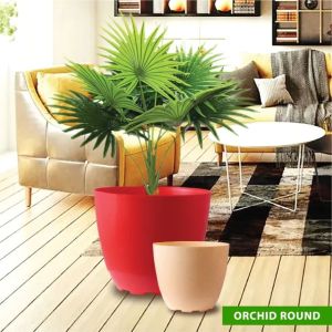 Orchid Round Plastic Pot