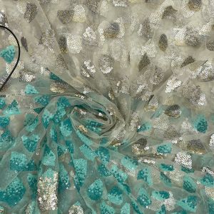 Sequin Embroidered Net Fabric