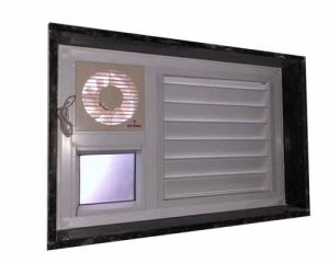 White UPVC Ventilator Window