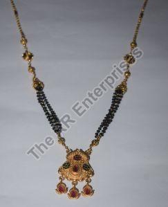Brass Fancy Bead Mangalsutra Without Pendant