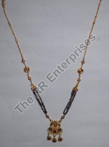 Brass Fancy Bead Mangalsutra Without Pendant
