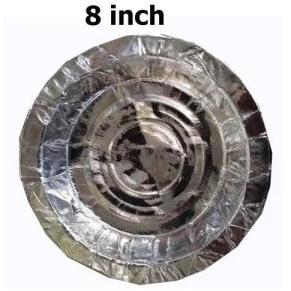 8 Inch Disposable Silver Paper Bowl