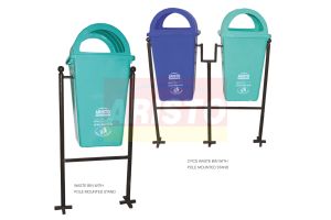 Aristo Waste Bin with Pole Mounted Stand