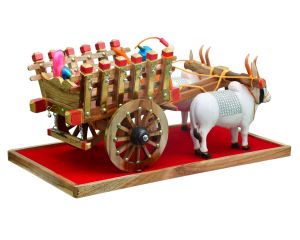 Wooden Bullock Cart Toy