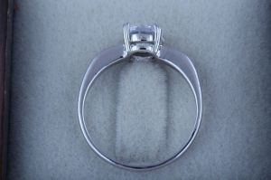 Ladies Silver Lab Grown Diamond Rings