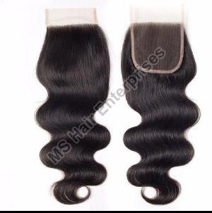 Natural Curly Black Transparent Lace Closure