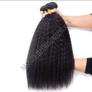 Kinky Straight Human Hair Weft Extension