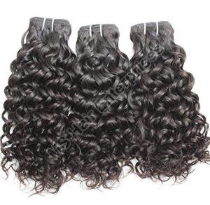 Natural Curly Human Hair Weft Extension