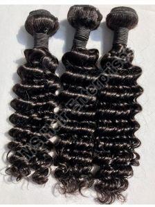 Steam Curly Human Hair Weft Extension
