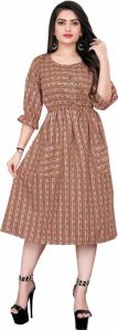 Ladies Printed Anarkali Kurti