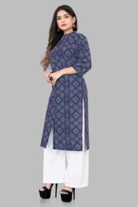 Ladies Printed Kurti Palazzo Suit