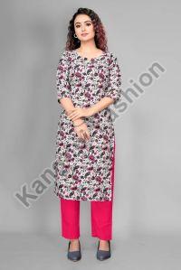 Ladies Casual Wear Kurta Pants Set