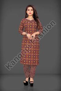 Ladies Fancy Printed Kurta and Pant Set