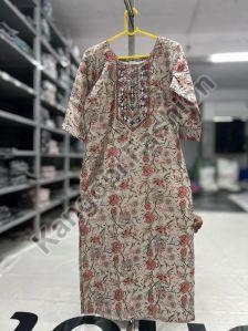 Ladies Printed Straight Kurti