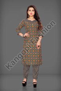 Ladies Stylish Printed Kurta and Pant Set