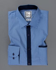 mens full sleeve shirt blue symphony