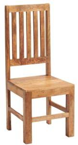 Mango Wood Natural Finish Dining Chair