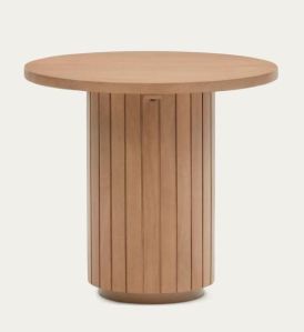 Round Mango Wood Side Table