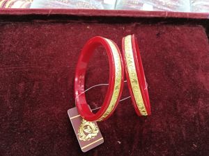 Gold Plated Party Wear Plastic Bangles