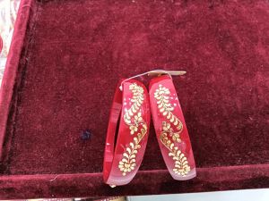 Gold Plated Party Wear Plastic Bangles