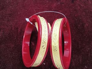 Gold Plated Shakha Pola Bangles