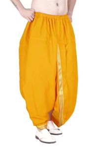 28 Inch kids dhoti Readymade Mango Yellow Cotton Dhoti