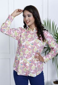 Ladies Floral Shirt