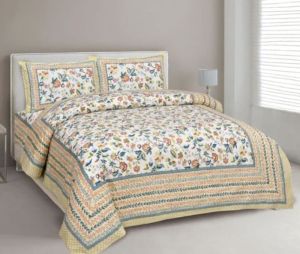 Floral Cotton Double Bedsheet