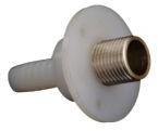 03E 12mm Round Flange with O/S brass nut