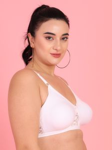 Curvy Love Plus Size Soft Cotton Everyday White Bra