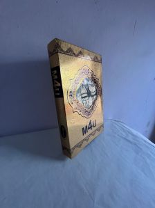 Golden Laminated Saree Packaging Box